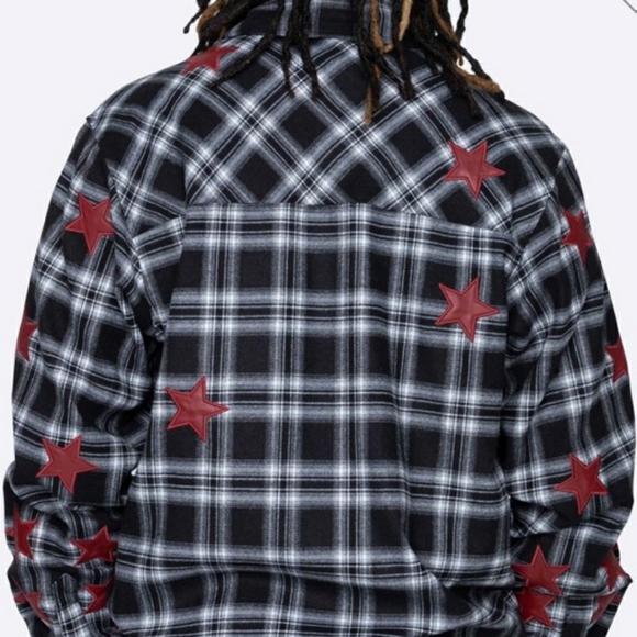 Black Star Flannel Shirt - Picture 3 of 3